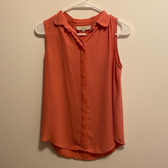 Pink blouse tank from LOFT - Picture 1 of 4
